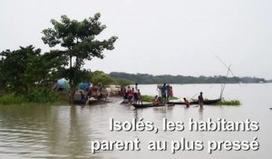 Inde: des villages entiers submergés par la mousson dans l'Assam