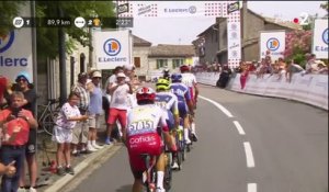 Tour de France 2019 - Anthony Perez passe en tête de la dernière côte du jour