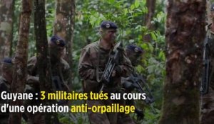 Guyane : 3 militaires tués au cours d'une opération anti-orpaillage