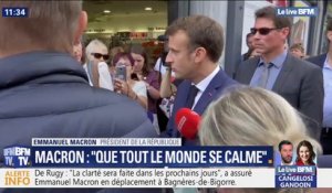Emmanuel Macron sur les violences policières: "Il faut que tout le monde se calme"