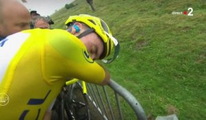 Tour de France - Julian Alaphilippe en souffrance après l'arrivée