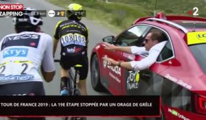 Tour de France 2019 : Un violent orage de grêle stoppe la 19e étape (Vidéo)
