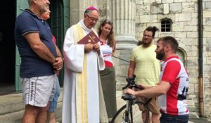 A Besançon, des cycliste partent en pèlerinage à Saint-Jacques de Compostelle