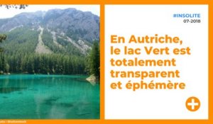 En Autriche, le lac Vert est totalement transparent et éphémère