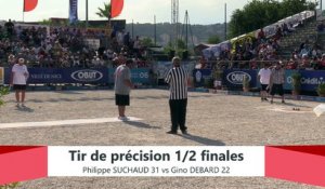 Europétanque des Alpes-Maritimes 2019 : Demi-finale Tir de précision SUCHAUD vs DEBARD