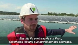 A Piolenc, la première centrale solaire flottante de France