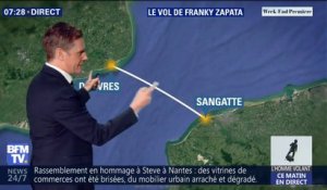 Côté météo, les conditions sont idéales pour Franky Zapata, qui va tenter de traverser la Manche sur son Flyboard ce dimanche