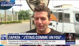 Franky Zapata de retour en France: "Pour voler à 160km/h, il y a quand même pas mal de turbulences donc on n'a pas le temps de penser"