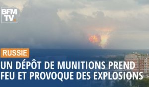 Un dépôt de munitions prend feu en Sibérie et provoque des explosions pendant plusieurs heures