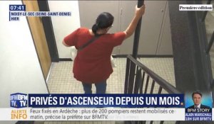 Privés d'ascenseur depuis un mois, ces habitants de Noisy-le-Sec expriment leur colère