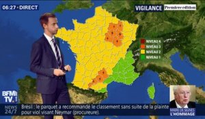 Orages: neuf départements placés en vigilance orange