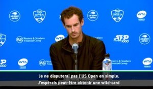 Cincinnati - Murray ne disputera pas le simple à l'US Open