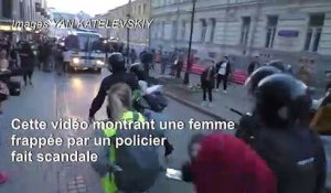 Manifestation à Moscou: jeune femme frappée par un policier, une enquête est ouverte