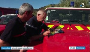 Incendie dans l'Aude : les pompiers maintiennent la vigilance