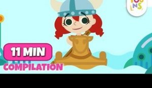Row Row Row Your Boat With Janet | Nursery Rhymes Collection | KinToons