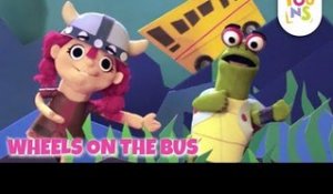 Wheels On The Bus Rhyme With Lyrics | Kids Nursery Rhymes | KinToons