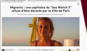 La capitaine du bateau Sea Watch 3 refuse d'être décorée par la ville de Paris