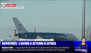 Le deuxième avion de rapatriés français est arrivé à Istres