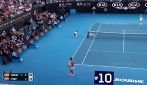 Le smash de fond de court de Zverev, les quatre volées de Medvedev... Le Top 10 de la quinzaine