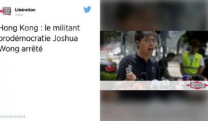 Hong Kong : Le militant pro-démocratie Joshua Wong de nouveau arrêté