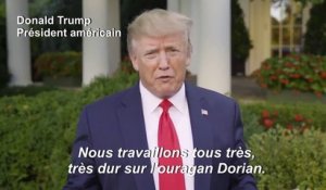 Trump déclare que l'ouragan Dorian "pourrait être un monstre absolu"