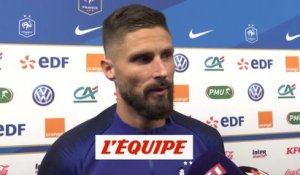 Giroud «Beaucoup d'enthousiasme» - Foot - Bleus