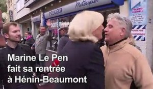 Marine Le Pen fait se rentrée politique à Hénin-Beaumont
