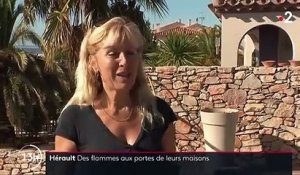 Incendie dans l'Hérault: des habitations menacées par la puissance des flammes