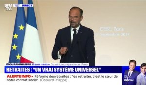 Retraites: Édouard Philippe promet de "bâtir un système vraiment universel"