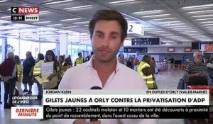 Regardez les images des Gilets Jaunes qui ont envahi l'aéroport d'Orly cette après-midi pour protester contre la privatisation de ADP