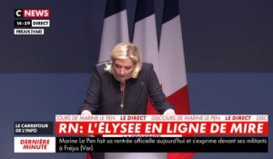 Marine Le Pen:«Nous vivons avec l'intime conviction que le sursaut pour la patrie viendra du peuple»