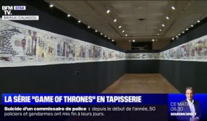 87 mètres de tapisserie qui résument les 90h de Game of Thrones sont exposés à Bayeux jusqu'à la fin de l'année