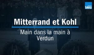 Mitterrand - Kohl : main dans la main à Verdun