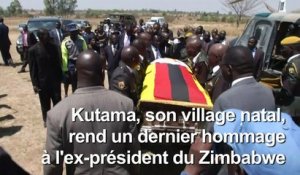 Le dernier adieu sobre de son village à l'ex-président Mugabe