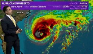 L'ouragan Humberto est devenu hier soir un ouragan "majeur" avec des vents à 185 KM/H, et se rapproche des Bermudes