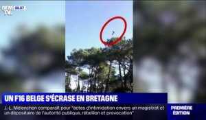 Un F16 belge s'écrase dans le Morbihan: les images juste avant son crash et les dégâts causés sur une maison