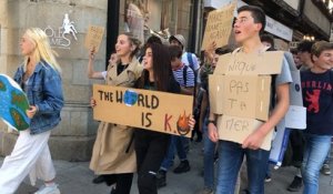 Des lycéens de Le Dantec manifestent pour le climat