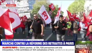 Le cortège de manifestants contre la réforme des retraites vient de partir du XVe arrondissement de Paris