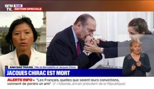"Mon père a un grand coeur, je suis là grâce à lui", réagit Anh Dao Traxel, la fille adoptive de Jacques Chirac