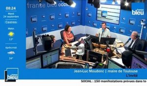 VIDÉO - Jean-Luc Moudenc, le maire de Toulouse, candidat à sa réélection invité de France Bleu Occitanie ce mardi 24 septembre, répond à la rédaction et aux auditeurs