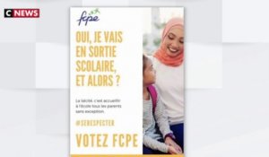 Une affiche de la FCPE avec une maman voilée fait polémique dans l'éducation nationale