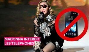 Madonna interdit les téléphones pendant ses concerts
