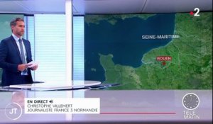 Incendie à Rouen : les explosions, "j'ai cru que c'était de l'orage"