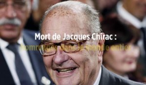 Mort de Jacques Chirac : hommages dans le monde entier
