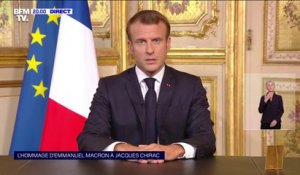Emmanuel Macron: "Nous perdons un homme d'État que nous aimions autant qu'il nous aimait"