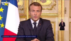 Emmanuel Macron: "Jacques Chirac était un destin français"