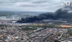 Incendie de l’usine Lubrizol à Rouen : Le feu est désormais éteint