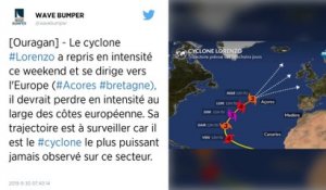 L’ouragan Lorenzo va-t-il toucher les côtes françaises à la fin de la semaine ?