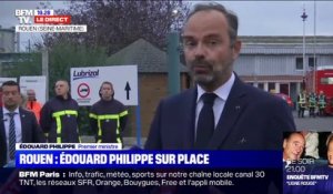Incendie à Rouen: "Nous allons faire la transparence totale" garantit Édouard Philippe, présent sur place