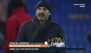 Les premiers mots de Pascal Dupraz à Caen